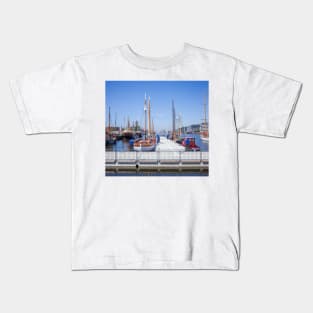 Germany; Bremerhaven; Bremen, port, new port Kids T-Shirt